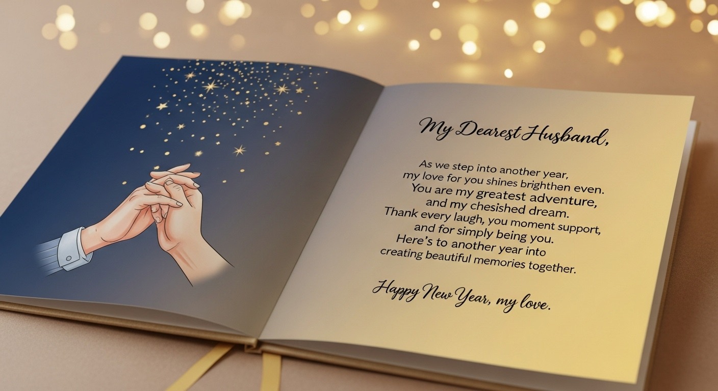 heart touching new year wishes for husband
