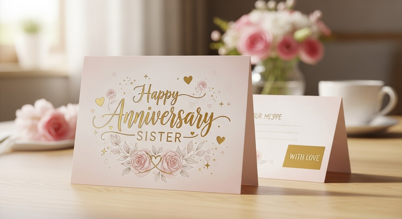 happy anniversary wishes for sister