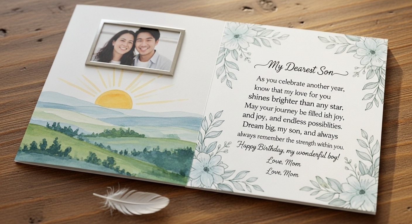 inspirational birthday wishes for son from mom