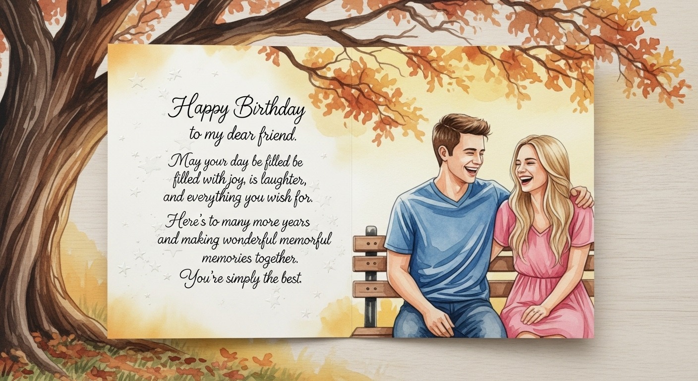 heart touching birthday wishes for a male friend