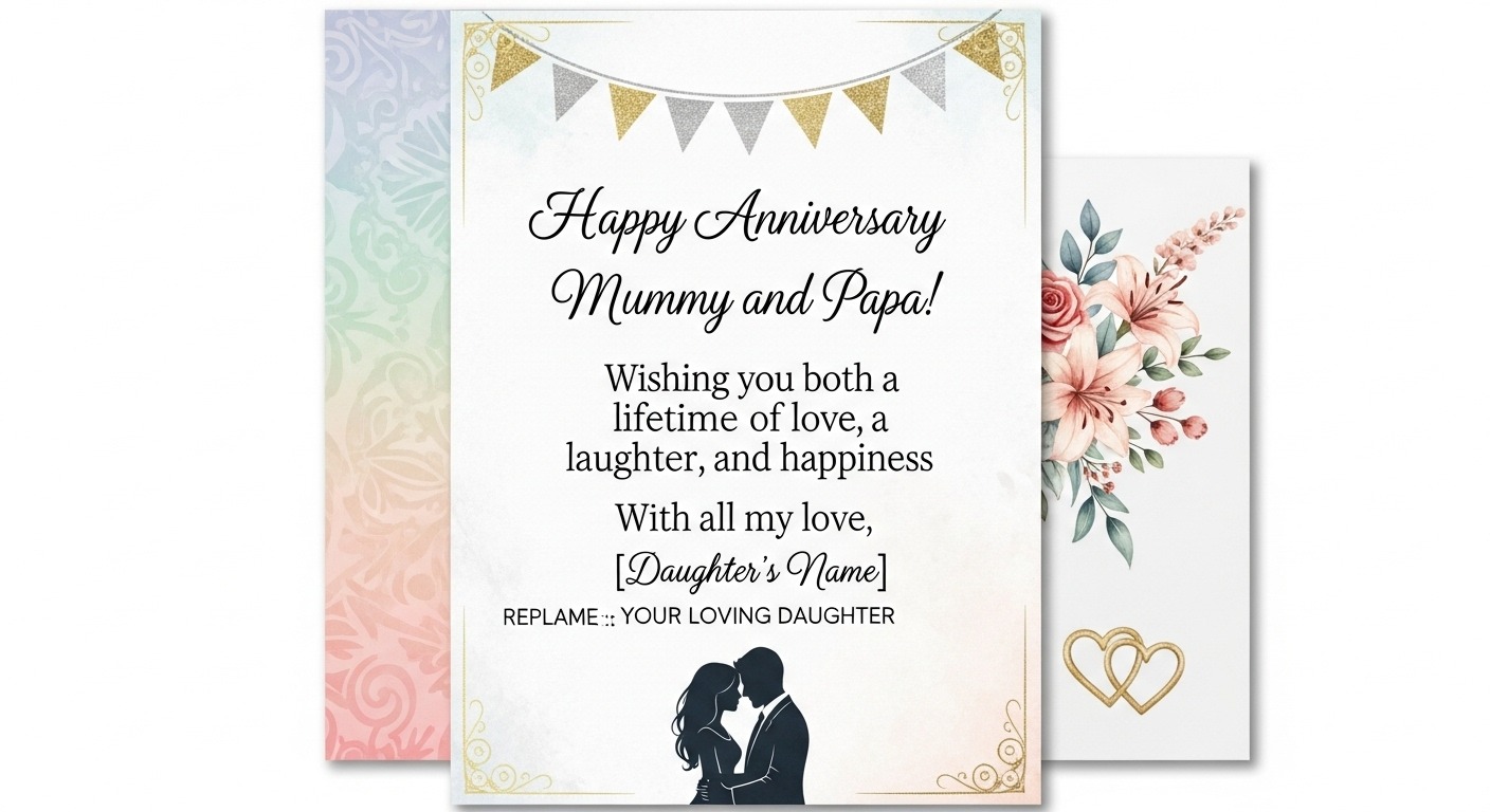 marriage anniversary wishes for mummy papa from daughter