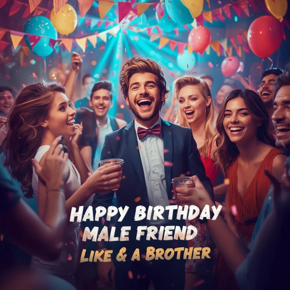 Happy Birthday Wishes for Male Friend Like a Brother
