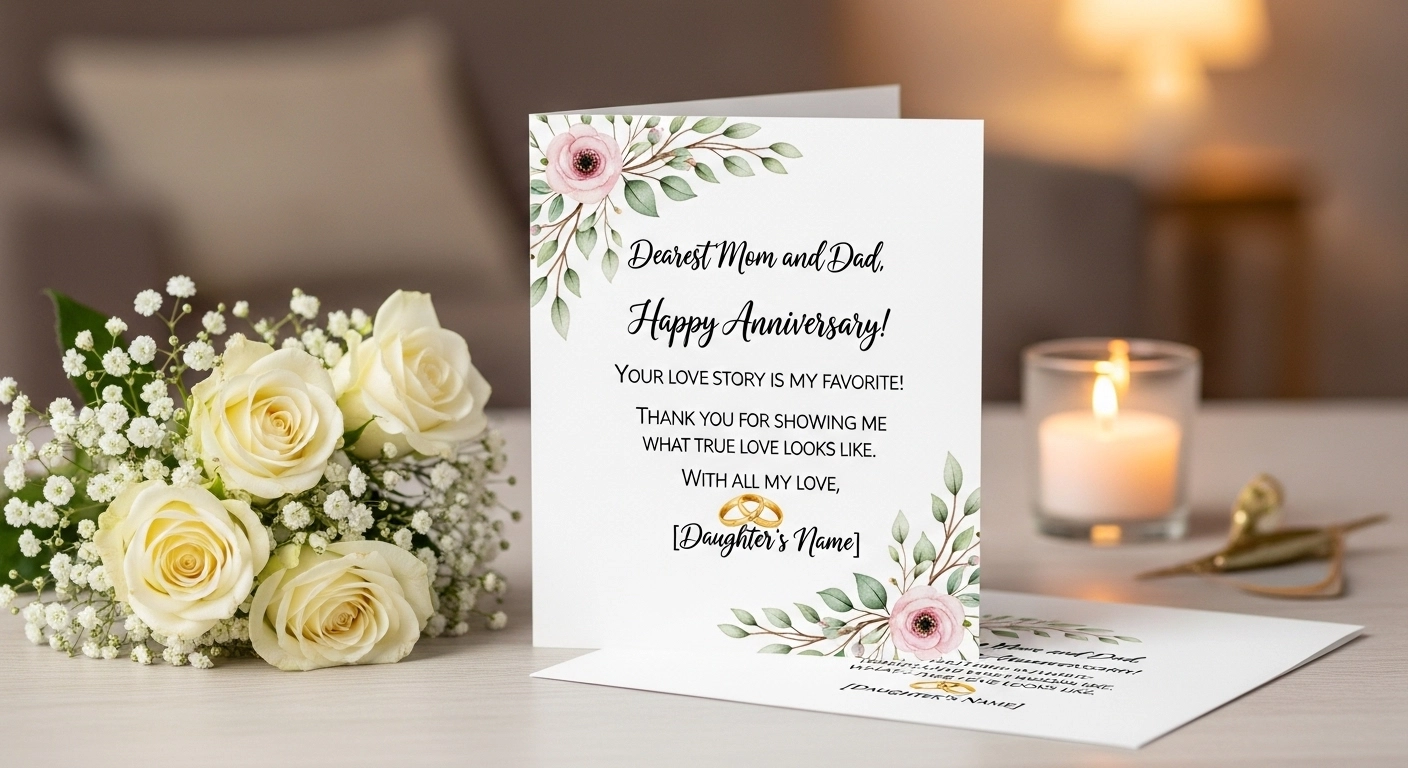 anniversary wishes for parents from daughter