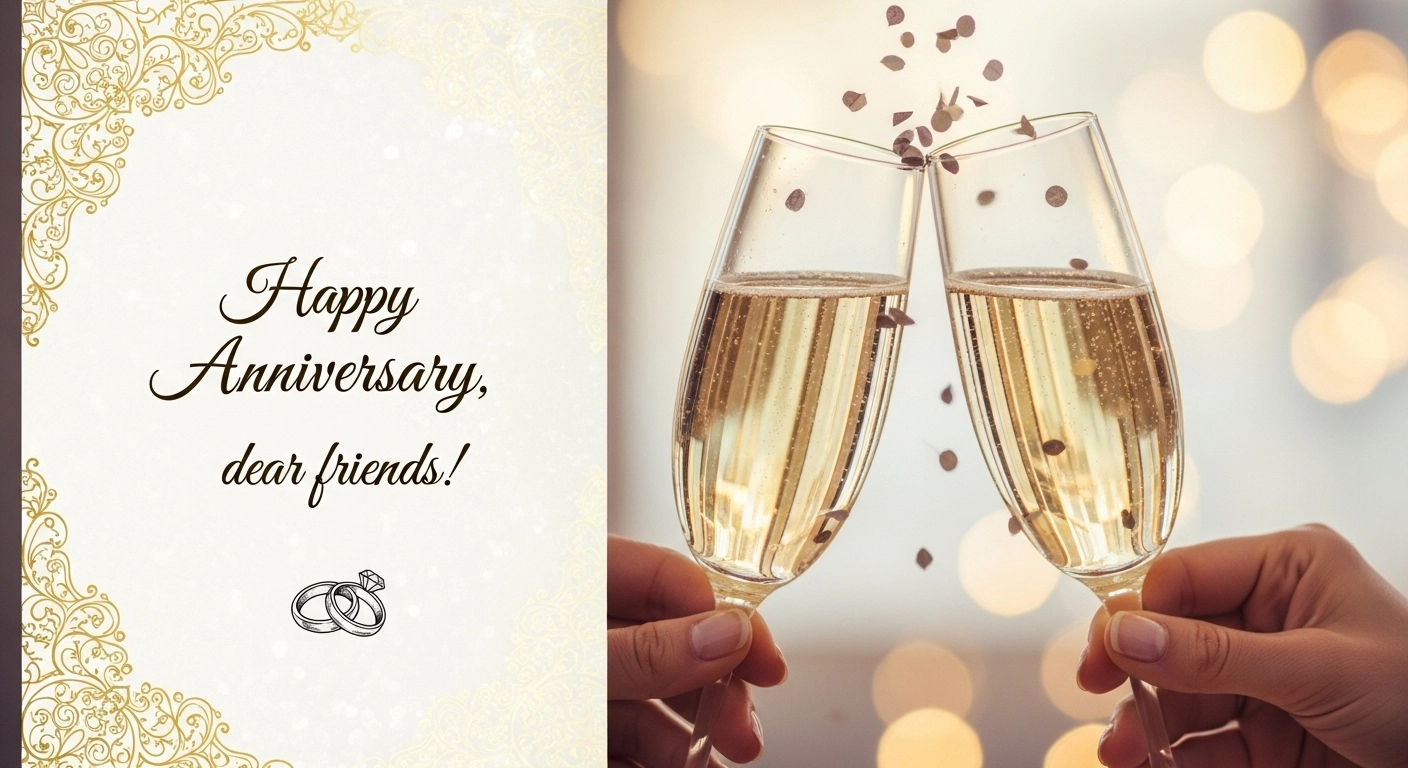 happy anniversary wishes for friends