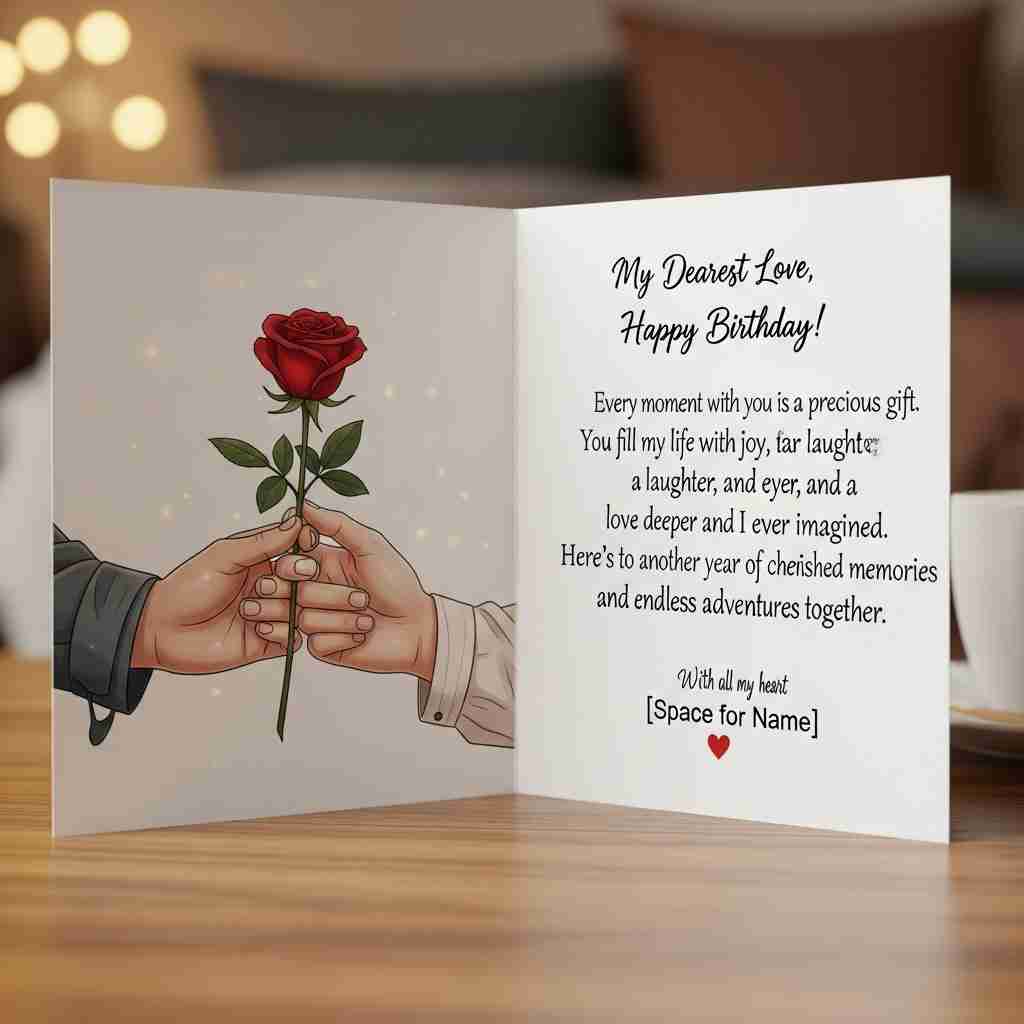 Heart Touching Birthday Wishes for Love