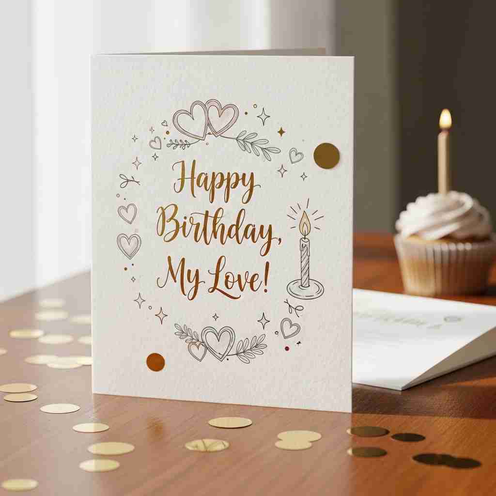 Short Birthday Wishes for Love 🎂