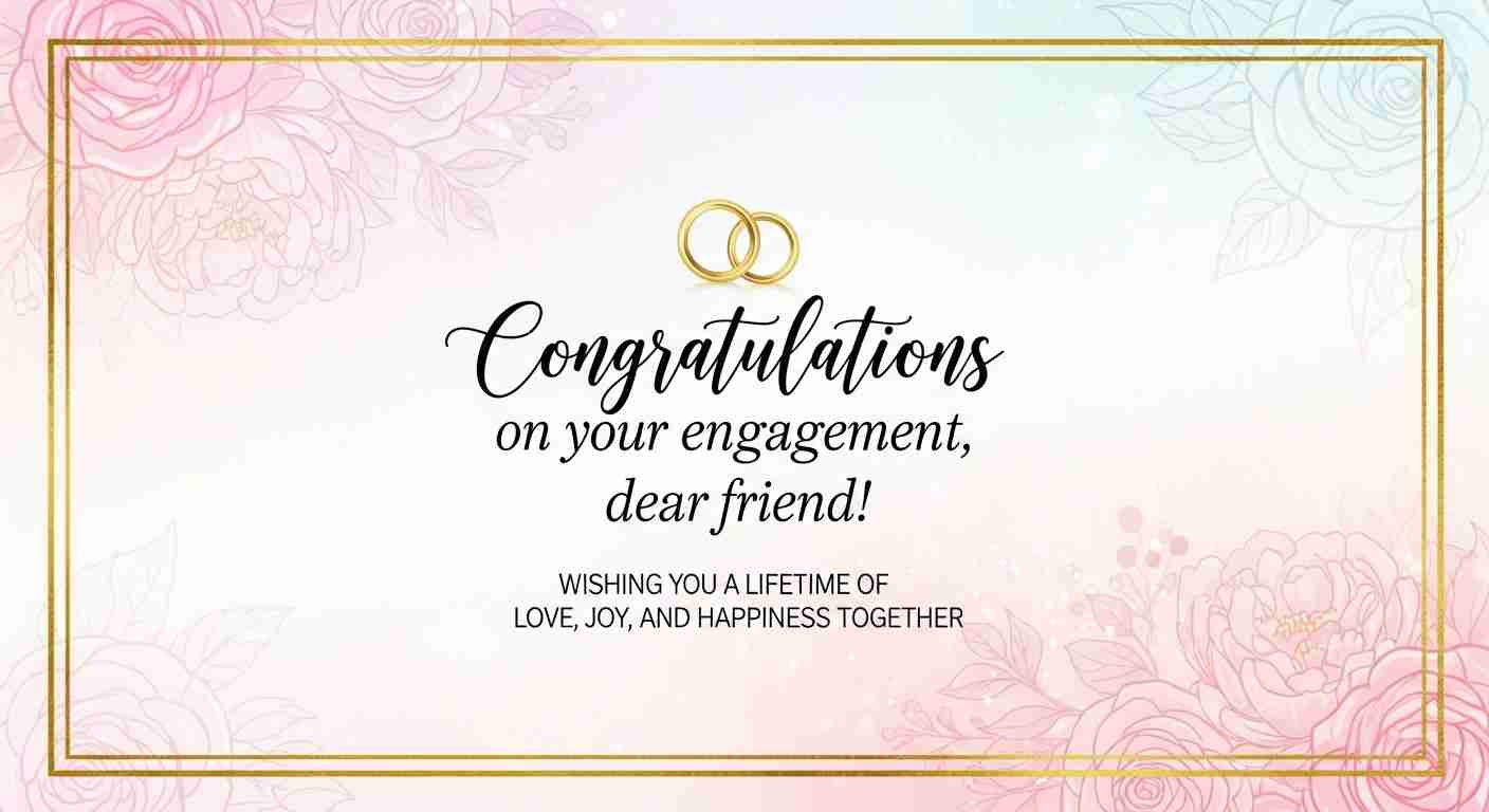 engagement wishes for friend