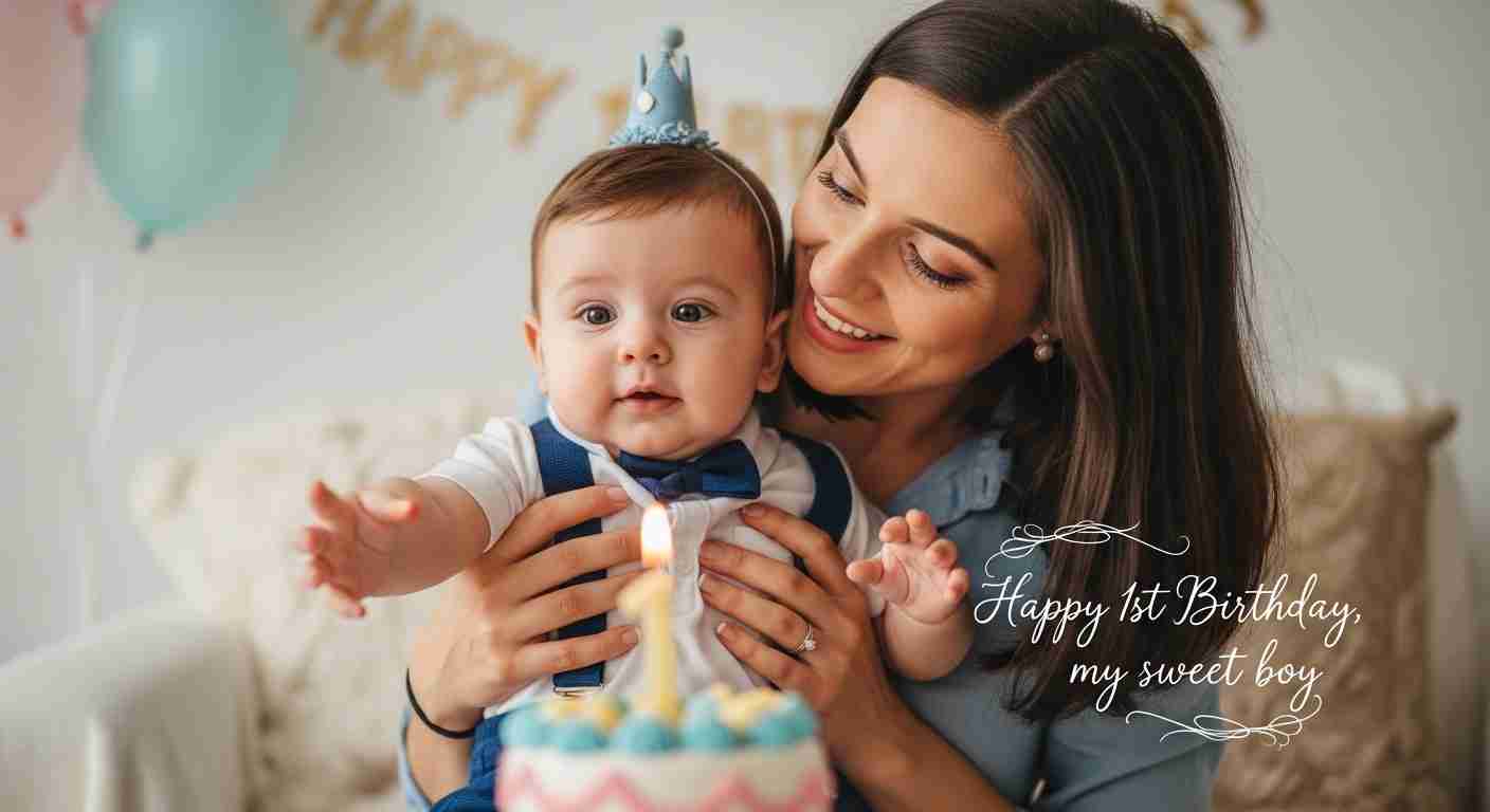 first birthday wishes for baby boy from mother