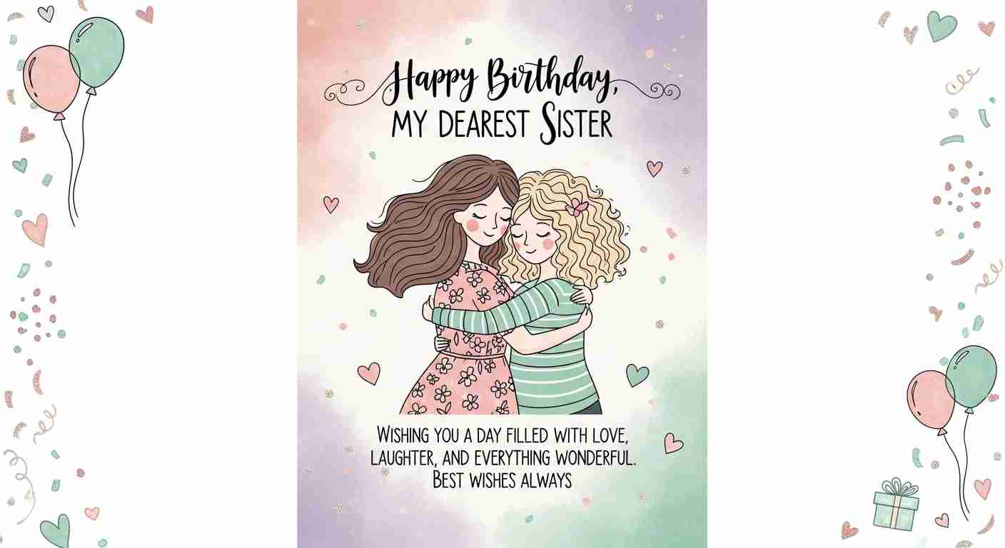 best wishes for sister birthday