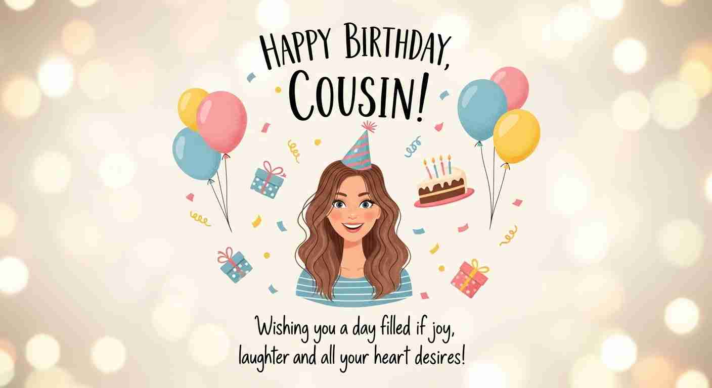 birthday wishes for cousin female
