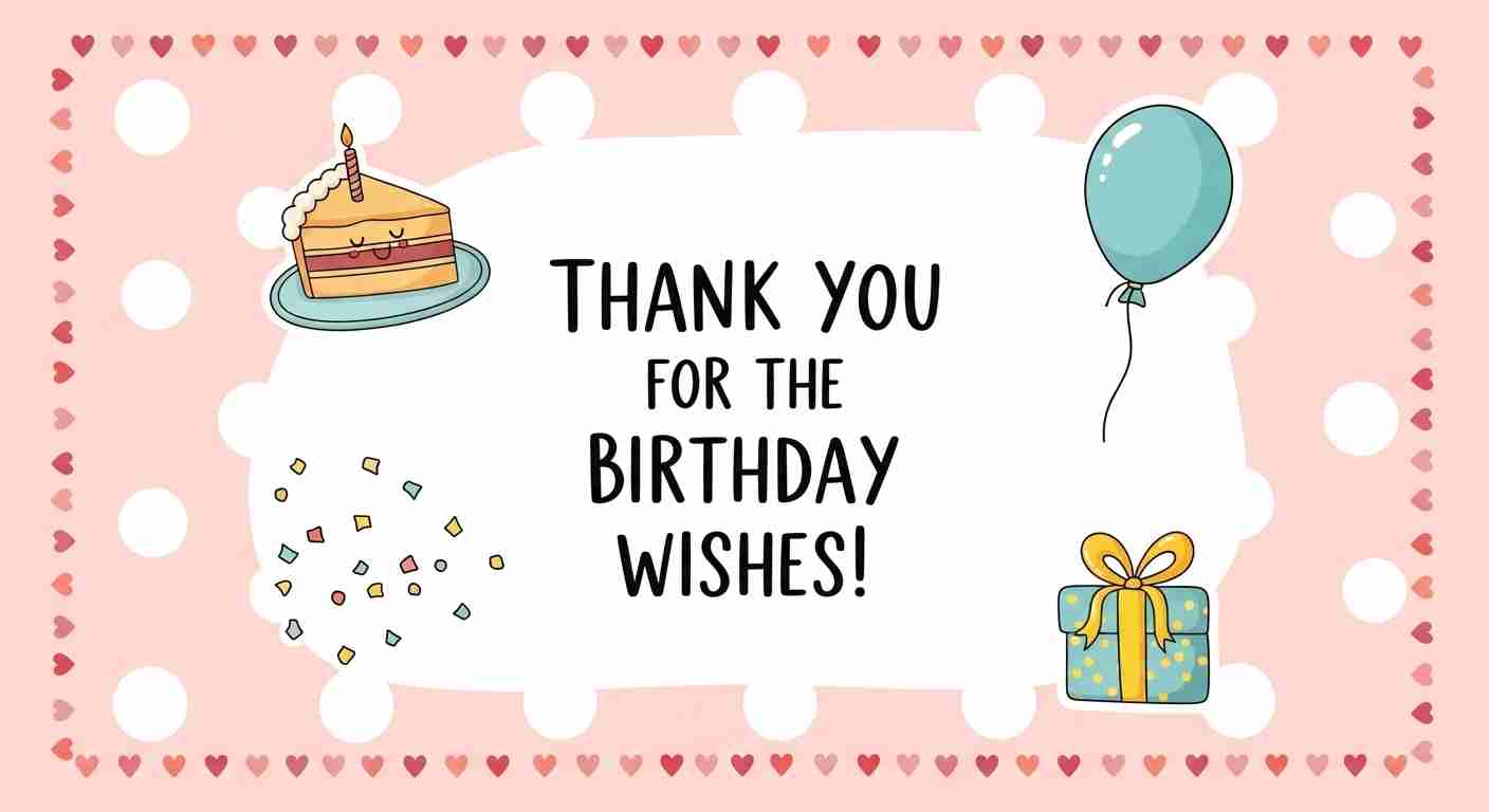 quotes cute thank you for the birthday wishes