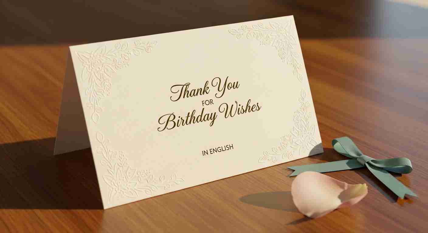 thank you for birthday wishes in english