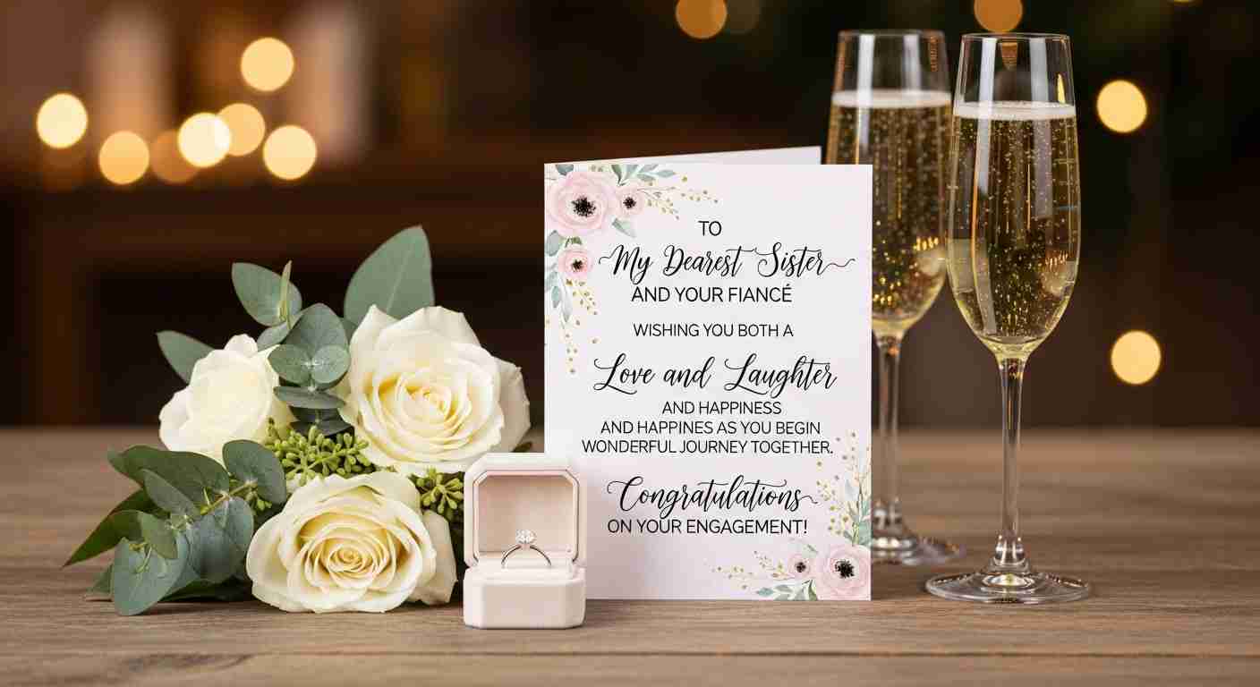 engagement wishes for sister