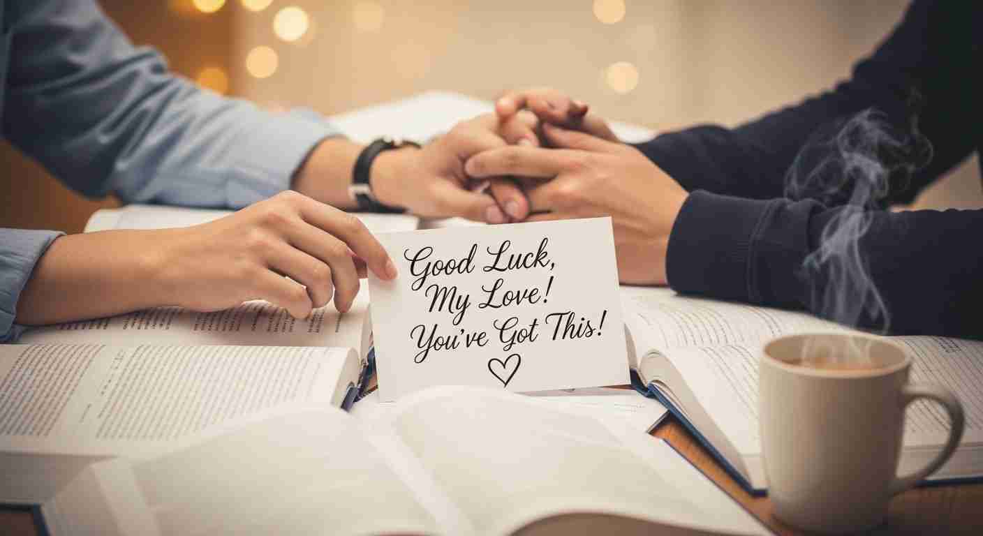 good luck exam wishes for lover