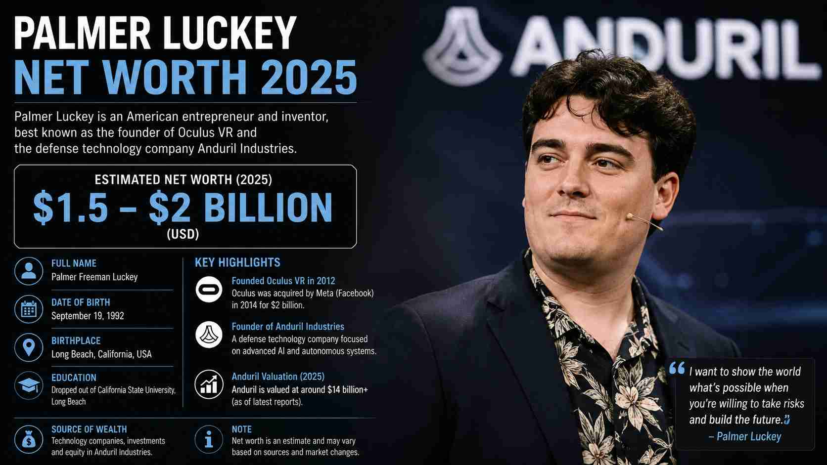 palmer luckey net worth