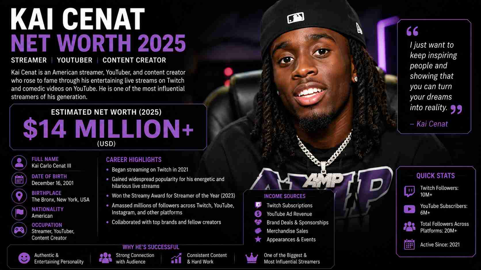 kai cenat net worth